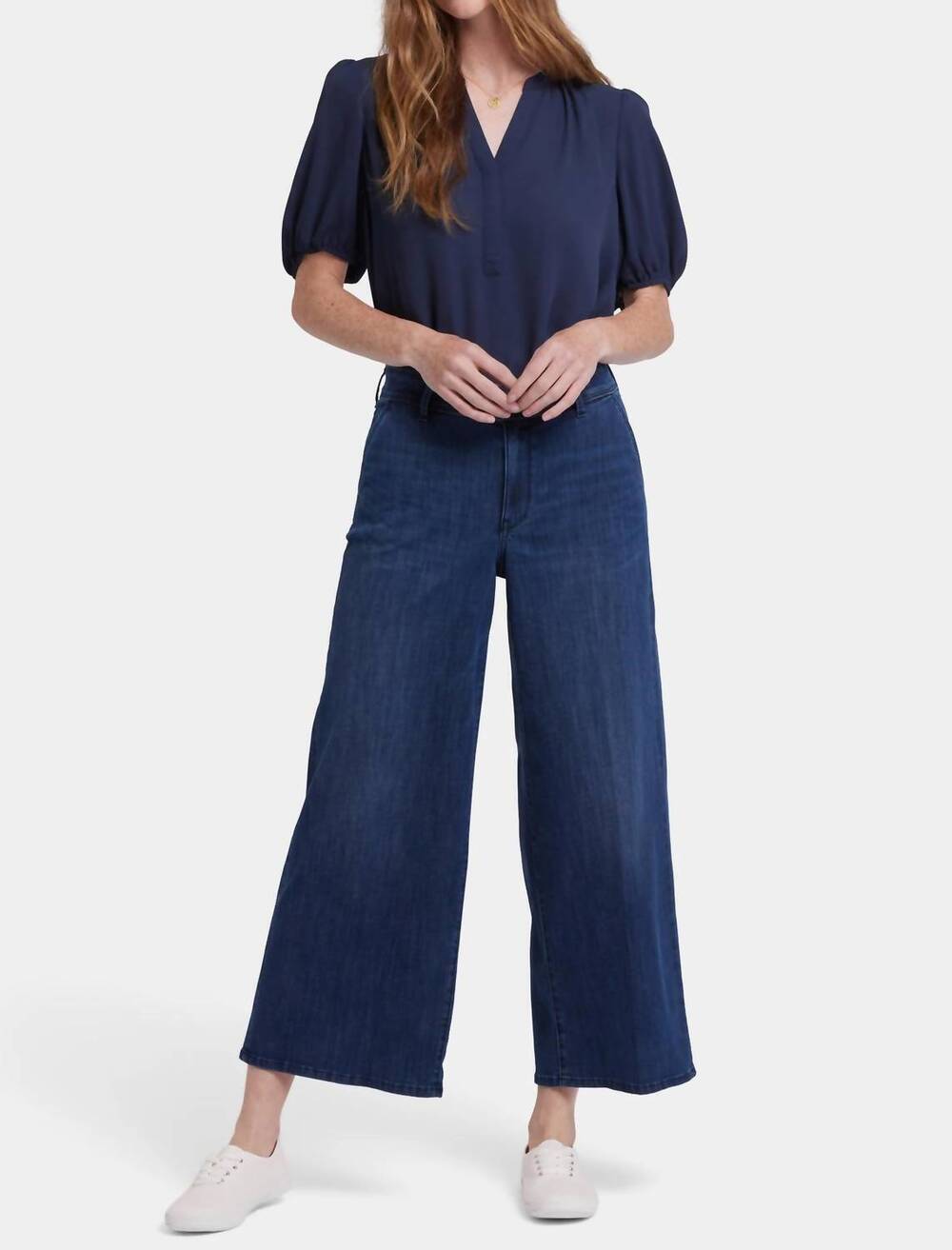 NEW NYDJ women's mona wide leg jeans in ibiza blues